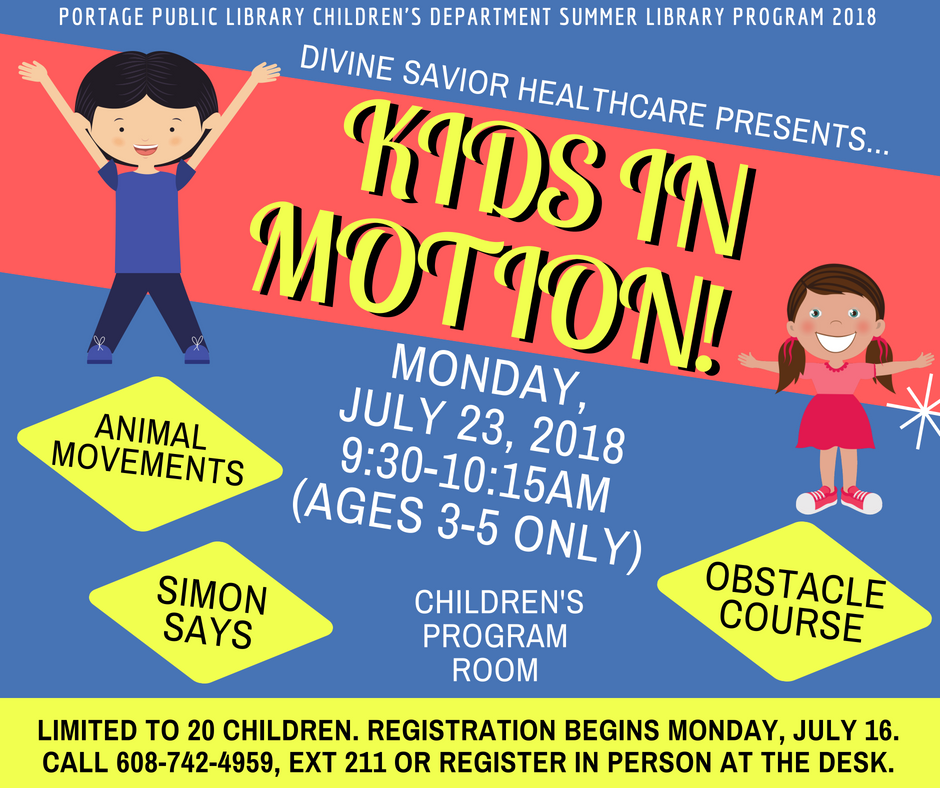 Kids in Motion! with DSH staff Portage Public Library
